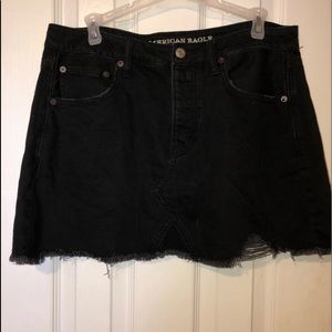 American Eagle Black Denim Skirt